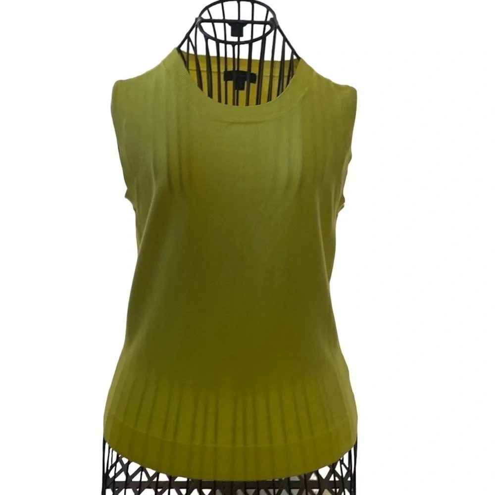 J Crew yellow sleeveless sweater